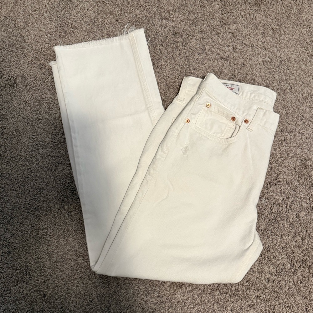 Gap the girlfriend jean optic white sz 28/6R - Picture 3 of 11
